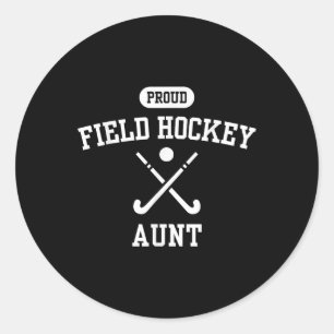 Proud Field Hockey Aunt - Aunt Of Hockey Player Co Classic Round Sticker