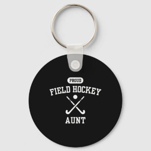Proud Field Hockey Aunt - Aunt Of Hockey Player Co Key Ring