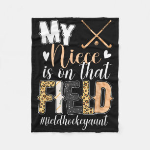 Proud Field Hockey Aunt Of A Field Hockey Player A Fleece Blanket