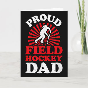 Proud Field Hockey Dad Cool Field Hockey Parent Card