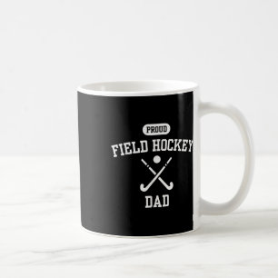 Proud Field Hockey Dad Minimal Hockey Player Famil Coffee Mug