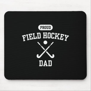 Proud Field Hockey Dad Minimal Hockey Player Famil Mouse Pad