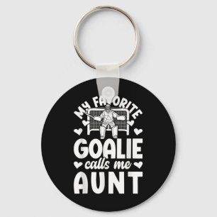 Proud Field Hockey Goalie Aunt Field Hockey Goalke Key Ring