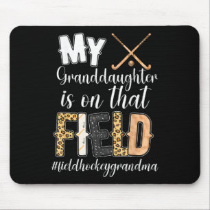 Proud Field Hockey Grandma Field Hockey Player Gra Mouse Pad