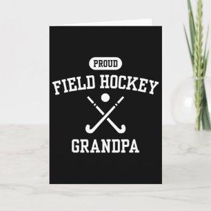 Proud Field Hockey Grandpa Cool Hockey Player Gran Card