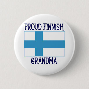 Proud Finnish Grandma 6 Cm Round Badge
