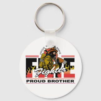 Proud Firefighter Brother Key Ring