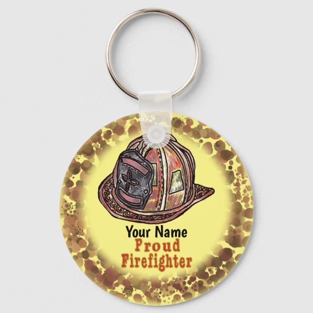 Proud Firefighter keychains (Front)