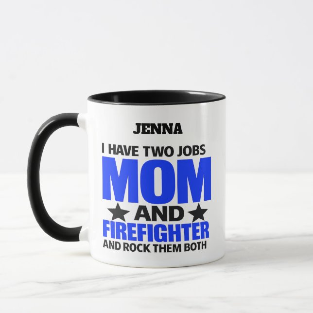 Proud Firefighter Mum Mug (Left)