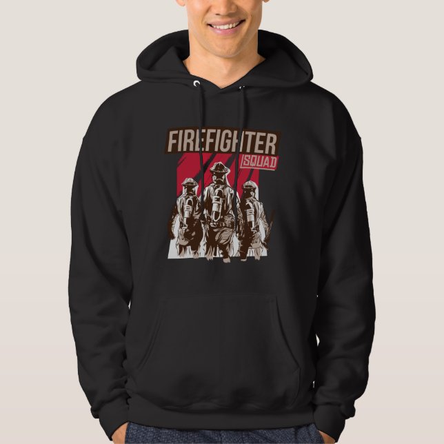 Proud Firefighter Squad Hoodie (Front)
