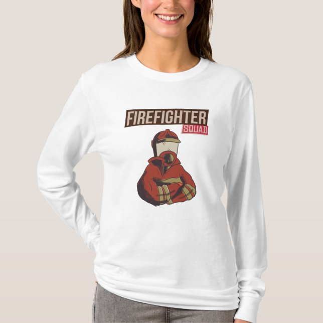 Proud Firefighter Squad T-Shirt (Front)