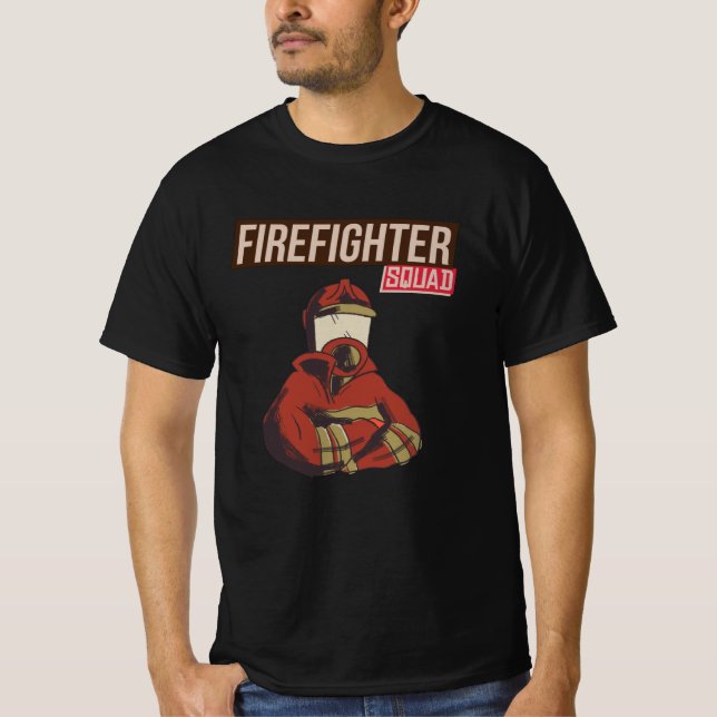 Proud Firefighter Squad T-Shirt (Front)