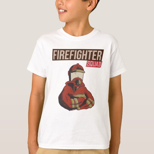 Proud Firefighter Squad T-Shirt (Front)