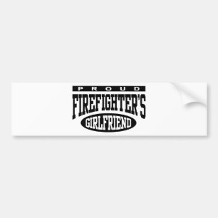 Proud Firefighter's Girlfriend Bumper Sticker
