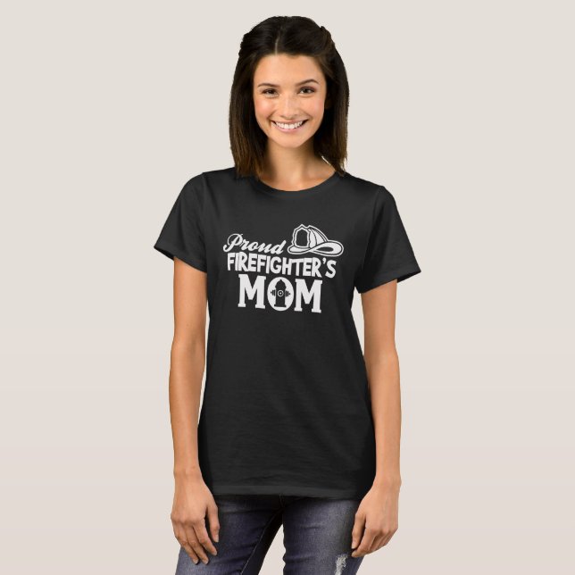Proud Firefighter's Mum T-Shirt (Front Full)