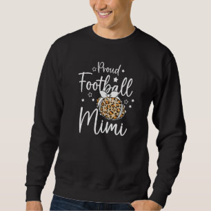 Proud Football Mimi Leopard Game Day Spirit Sweatshirt