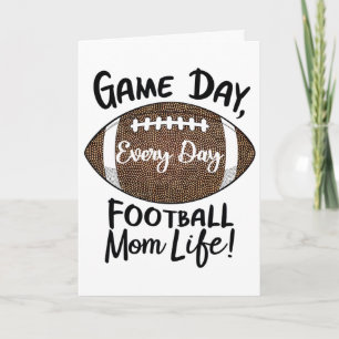 Proud Footll Mum Life Game Day Mother's Day Footll Card