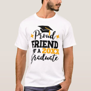 Proud Friend of a 2022 graduate black gold tassel T-Shirt