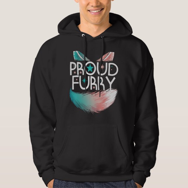 Proud Furry Fandom Cosplay Animal Lover Furries Fu Hoodie (Front)