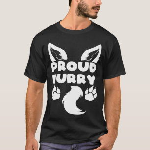 Proud Furry Fursona Animal Costume Convention T-Shirt