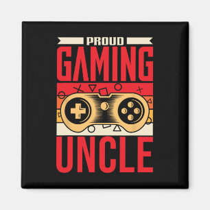 Proud Gaming Uncle Gamer Video Games Game Gamers G Magnet