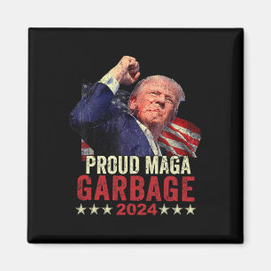Proud Garbage Trump Supporter 4 Magnet