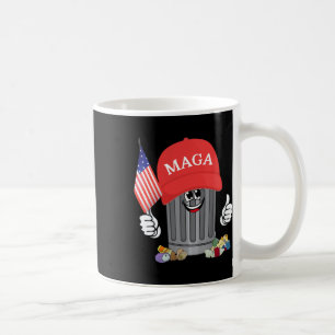 Proud Garbage Trump Supporter Trash Can Cartoon Fu Coffee Mug