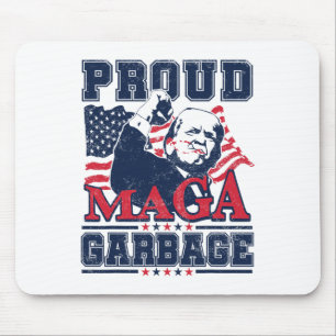 Proud Garbage Vote Trump 2024 Trump Supporter Garb Mouse Pad