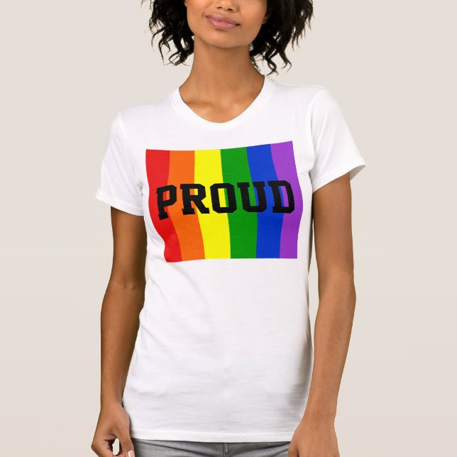 Proud Gay Rainbow Shirt (Front)