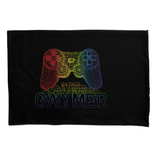 Proud Gaymer, Gay Pride Gaming Pillowcase