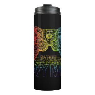 Proud Gaymer, Gay Pride Gaming Thermal Tumbler