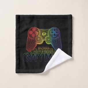 Proud Gaymer, Gay Pride Gaming Wash Cloth
