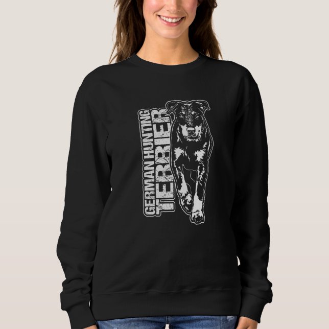 Proud German Hunting Terrier dog portrait Sweatshirt (Front)