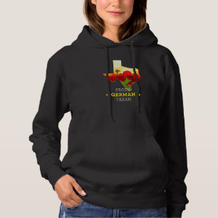 Proud German Texan Texas And Germany Map And Flag Hoodie