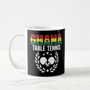 Proud Ghana Table Tennis  Ghanian Ping Pong Suppor Coffee Mug