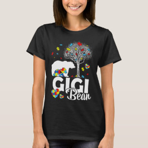 Proud Gigi Bear Autism Family Matching Autism Awar T-Shirt