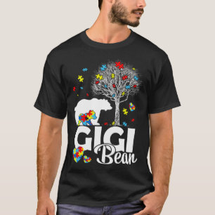 Proud Gigi Bear Autism Family Matching Autism Awar T-Shirt
