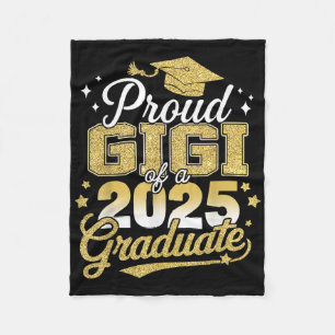Proud Gigi Of A Cl Of 2025 Graduate Senior Graduat Fleece Blanket