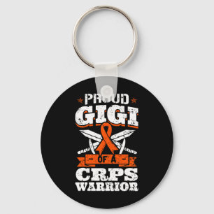 Proud Gigi Of A CRPS Warrior RSD Awareness Ribbon Key Ring