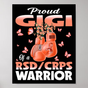 Proud Gigi Of A Rsd Crps Warrior Awareness Boxing  Poster
