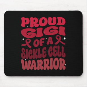 Proud Gigi Of A Sickle Cell Warrior Ribbon Grandma Mouse Pad