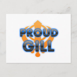 Proud Gill, Gill pride Postcard