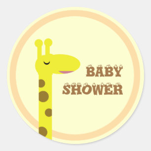 Proud Giraffe Classic Round Sticker