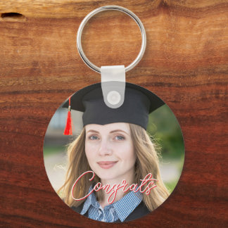 Proud Girlfriend of A 2026 Graduation Party Custom Key Ring