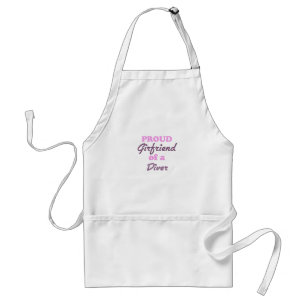Proud Girlfriend of a Diver Standard Apron