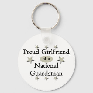 Proud Girlfriend of a National Guardsman Key Ring