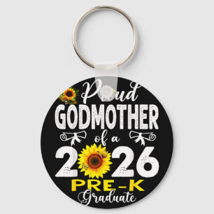 Proud godmother of 2026 pre-k graduate mothers day key ring