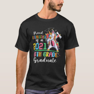 Proud Godmother Of A 2021 8Th Graduate Grad Senior T-Shirt