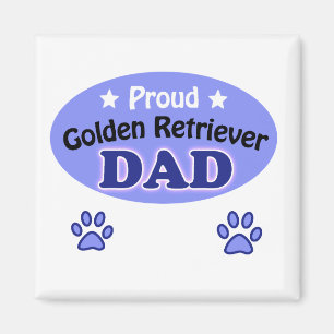 Proud Golden Retriever dad Magnet