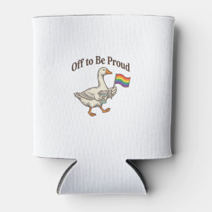 Proud Goose Pride Parade Vintage Shirt Design_1 Can Cooler